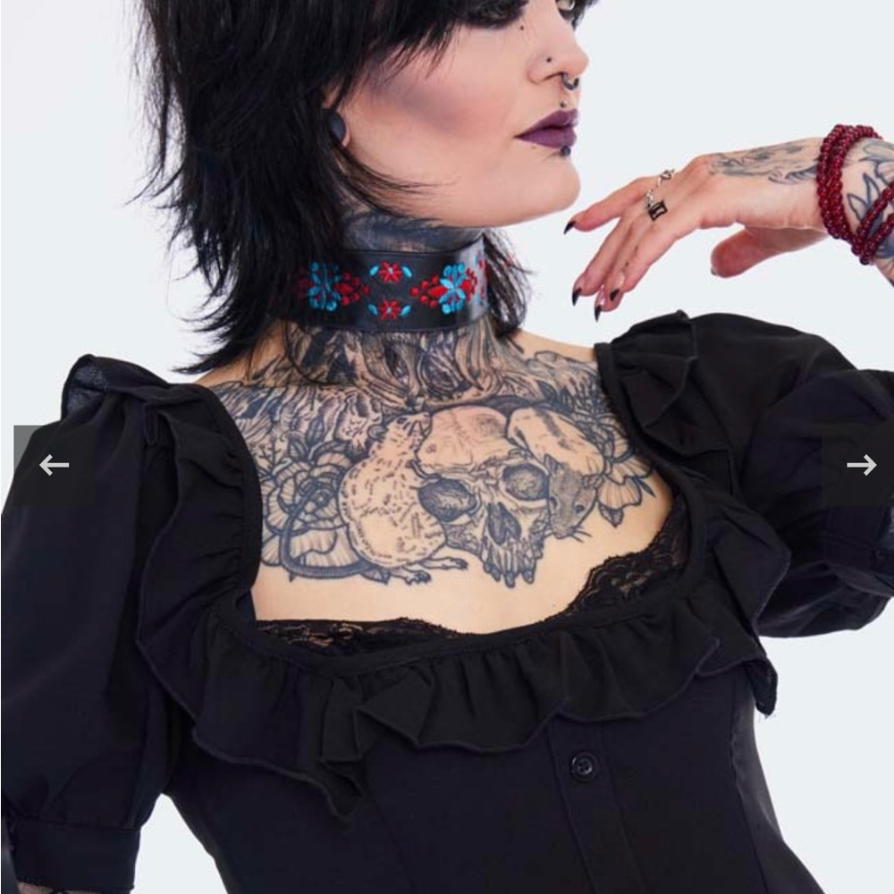 Jawbreaker Black Witchy Ruffle Dress